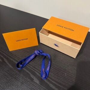 Louis Vuitton Gift Box, Card, and Ribbon
